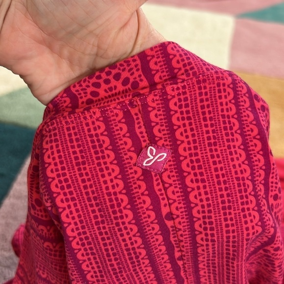 Prana Quinn Fuchsia Lace Pink Mandala RacerBack Active Outdoor Dress - Picture 12 of 17